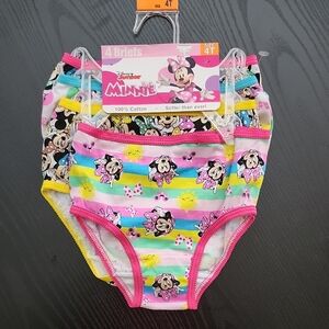 Disney Minnie Mouse Kids Briefs - Pink, Yellow, and Blue